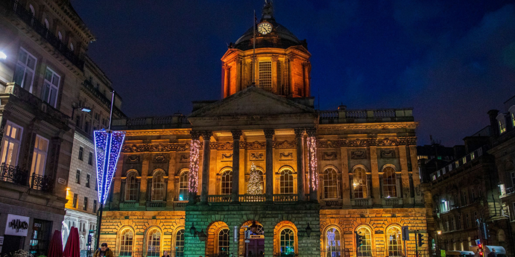 Liverpool Town Hall will be illuminated orange to raise awareness of gender-based violence