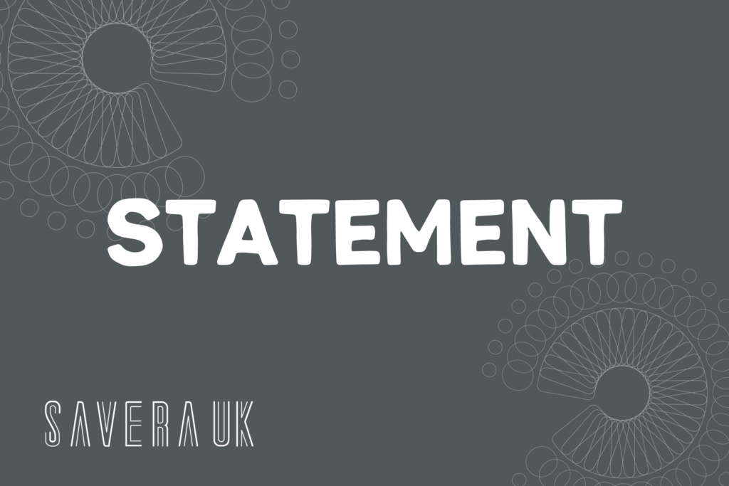 Text against a plain background which reads 'statement'